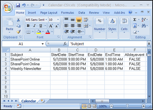 Import the Data