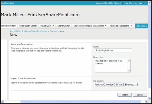 Configure list settings