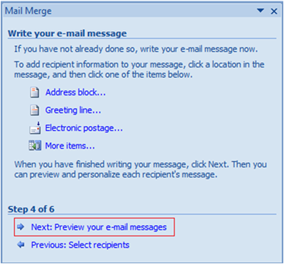Creating Mailing Lists Part 6